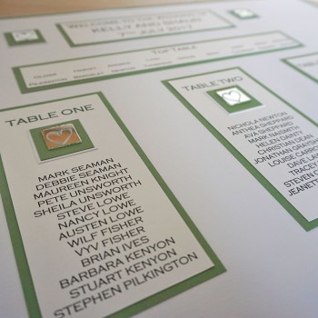 Leven Wedding Table Plan