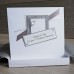 1st Wedding Anniversary Card Crystal Heart