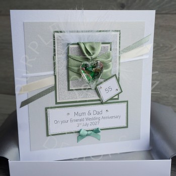 Emerald Wedding Anniversary Card Emerald Wedding Anniversary Card