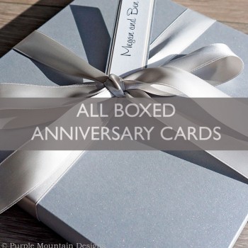 Luxury Boxed Wedding Anniversary Cards