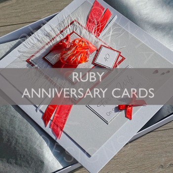 Ruby Wedding Anniversary Cards
