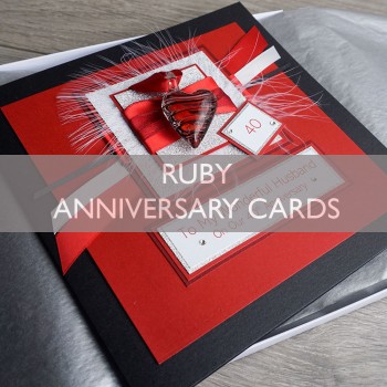 Ruby Wedding Anniversary Cards