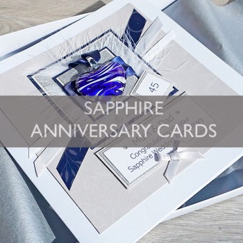 Sapphire Wedding Anniversary Cards