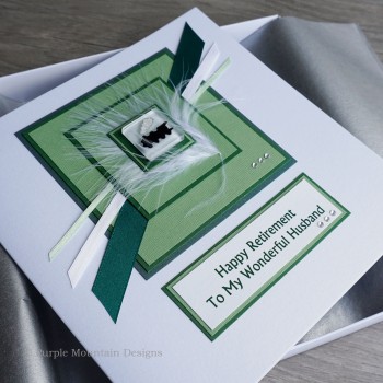 Steam Train Retirement Card
