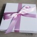 Lilac Feathers Silver Anniversary Card