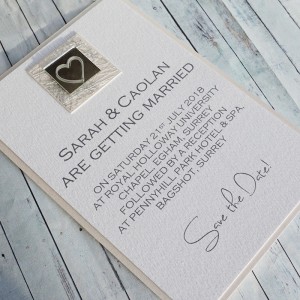 Liath Handmade Flat Wedding Invitations