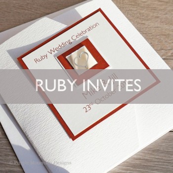 Ruby Wedding Invites