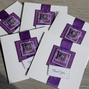 Purple Thank You Cards