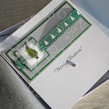 Luxury Boxed Christmas Card "Green Tree" Luxury Boxed Christmas Card "Green Tree"