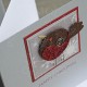 Handmade Christmas Card Multipack "Robin" small 10cm cards