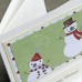 Handmade Christmas Card Pack "Cute snowmen" small 10cm cards