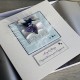 Blue Glass Heart Engagement card Blue Glass Heart Engagement card